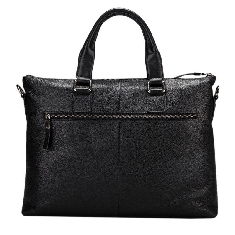 Leather Business Briefcase Handbag For Men Travel Work Computer Bag