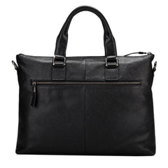 Leather Business Briefcase Handbag For Men Travel Work Computer Bag