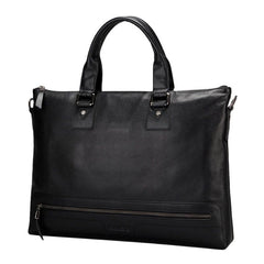 Leather Business Briefcase Handbag For Men Travel Work Computer Bag
