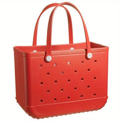 Beach Men's Bag Portable Satchel For Outdoor Travel Durable Rubber Handbag