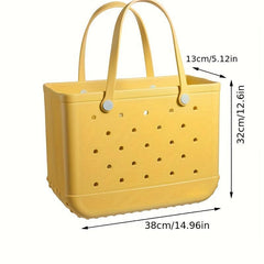 Beach Men's Bag Portable Satchel For Outdoor Travel Durable Rubber Handbag