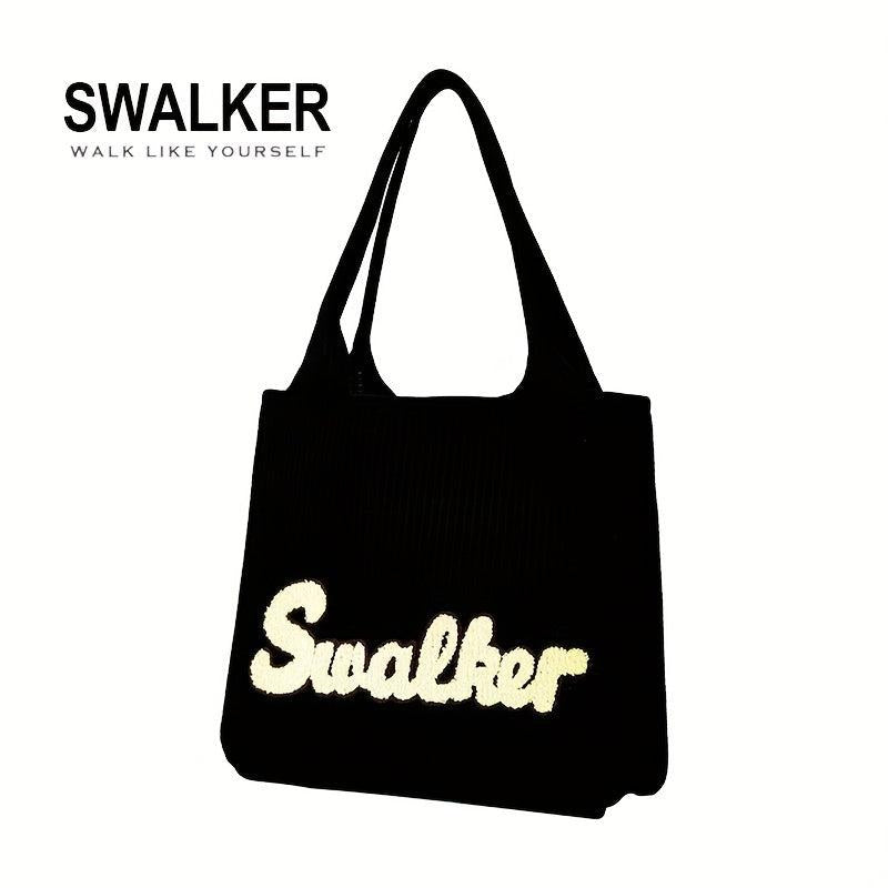 Casual Puzzle Tote Bag Towel Embroidery Handbag for Travel Gym Work Shopping