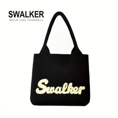 Casual Puzzle Tote Bag Towel Embroidery Handbag for Travel Gym Work Shopping