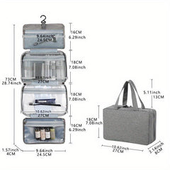 Waterproof Folding Toiletry Bag Wet Dry Separation Travel Storage Bag