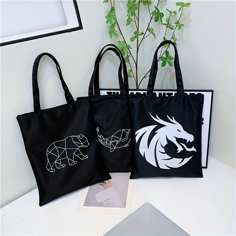 Cartoon Animal Tote Bag Casual Shoulder Handbag