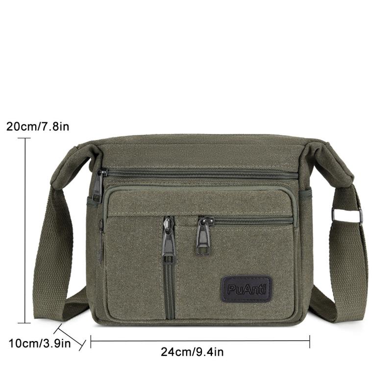 Men's Canvas Shoulder Bag Large Volume Portable Tool Kit