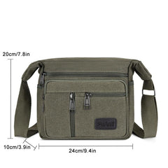 Men's Canvas Shoulder Bag Large Volume Portable Tool Kit