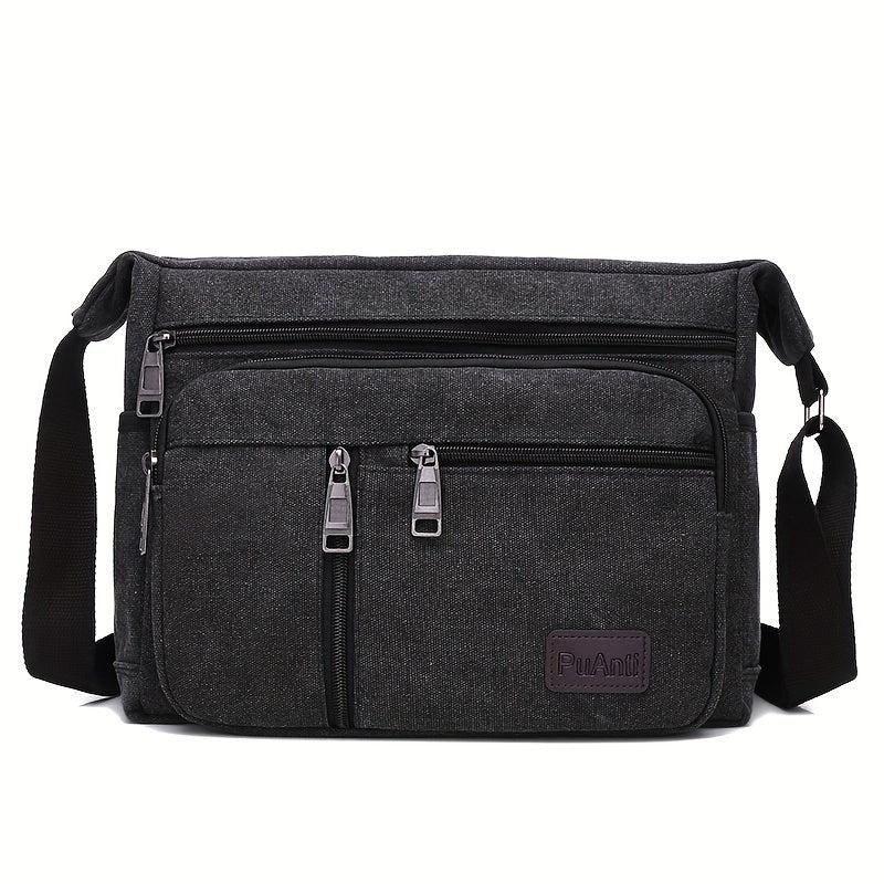 Men's Canvas Shoulder Bag Large Volume Portable Tool Kit