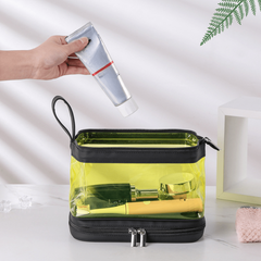 Travel Colorful Transparent Toiletry Bag Waterproof Cosmetics Bag