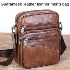 Leather Men's Bag Crossbody Business Backpack