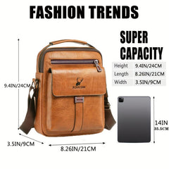 WEIXIER PU Men's Messenger Bag Waterproof Shoulder Bag Backpack