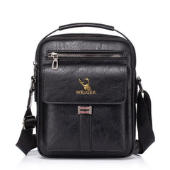 WEIXIER PU Men's Messenger Bag Waterproof Shoulder Bag Backpack