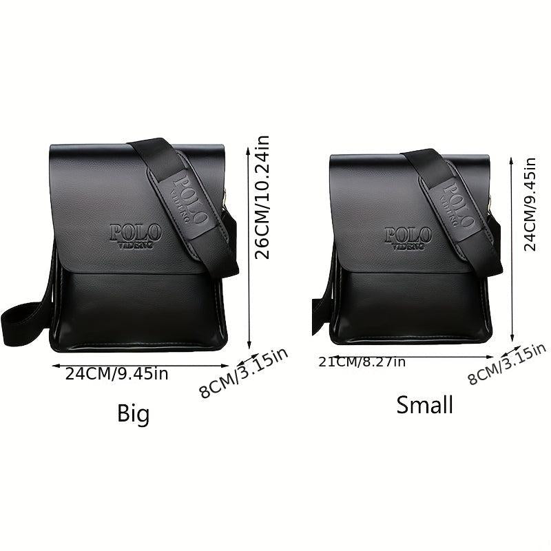 PU Business Shoulder Bag Men's Crossbody Bag