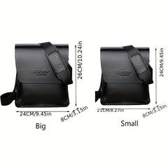 PU Business Shoulder Bag Men's Crossbody Bag