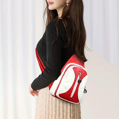 Stylish Colorblock Crossbody Bag with Zipper