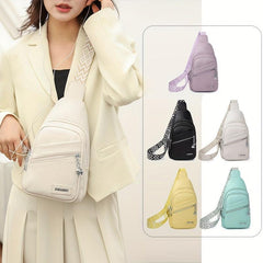Candy Chest Bag w/ Guitar Strap Sling Backpack PU Leather Crossbody Bag