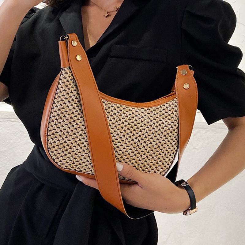 Woven Crossbody Bag Boho Style Beach Purse