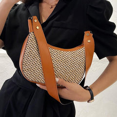 Woven Crossbody Bag Boho Style Beach Purse
