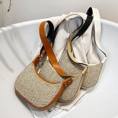 Woven Crossbody Bag Boho Style Beach Purse