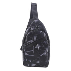 Lightweight Geo Print Chest Bag for Couples
