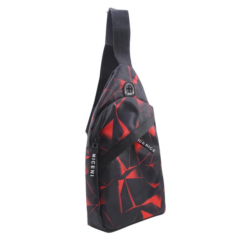Lightweight Geo Print Chest Bag for Couples