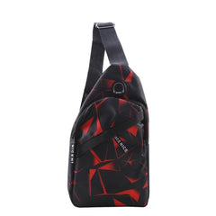 Lightweight Geo Print Chest Bag for Couples