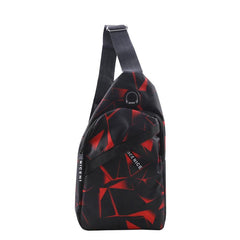 Lightweight Geo Print Chest Bag for Couples