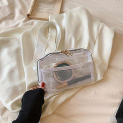 Clear PVC Jelly Beach Bag Waterproof Chest Bag for Travel