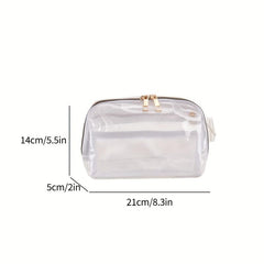 Clear PVC Jelly Beach Bag Waterproof Chest Bag for Travel