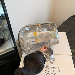 Clear PVC Jelly Beach Bag Waterproof Chest Bag for Travel