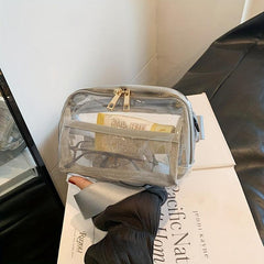 Clear PVC Jelly Beach Bag Waterproof Chest Bag for Travel