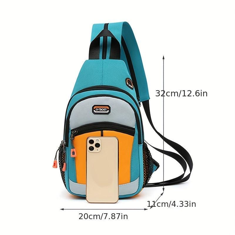 Waterproof Sling Bag Large Capacity Multifunctional Crossbody Chest Bag