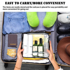 4 Pack PVC Waterproof Toiletry Bags for Travel Storage