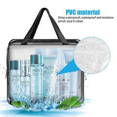 4 Pack PVC Waterproof Toiletry Bags for Travel Storage