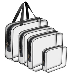 4 Pack PVC Waterproof Toiletry Bags for Travel Storage