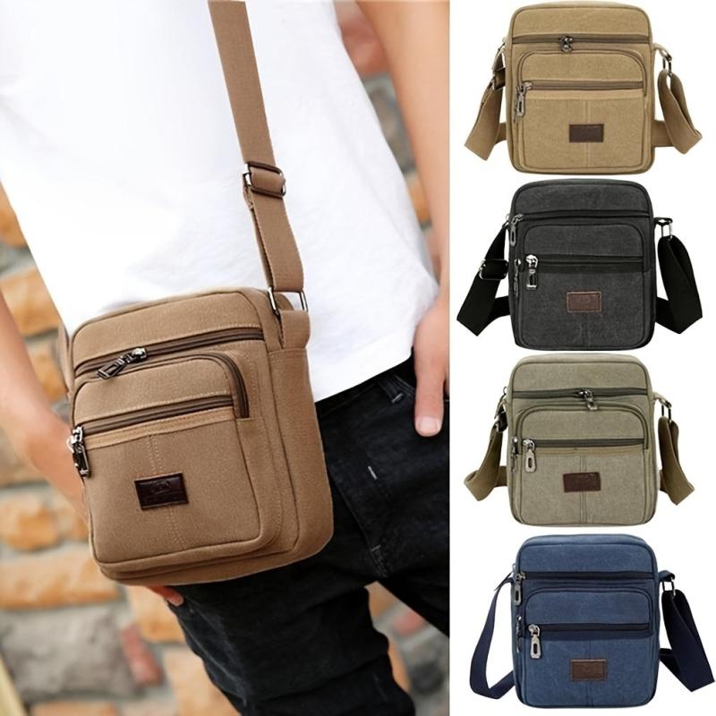 Men's Nylon Crossbody Bag Shoulder Bag for Outdoor Travel Work