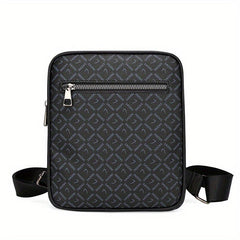 Men's Printed Shoulder Bag, Casual and Adjustable for Daily Commute