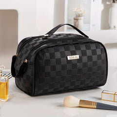 Checkerboard Large Cosmetic Storage Bag