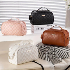 Checkerboard Large Cosmetic Storage Bag