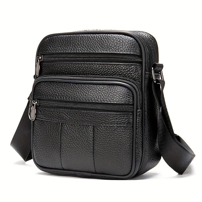 Leather Crossbody Chest Bag Multifunctional Sling Bag
