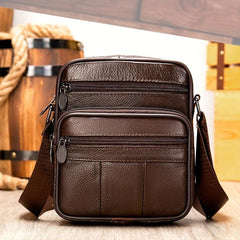 Leather Crossbody Chest Bag Multifunctional Sling Bag
