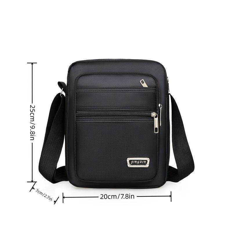 Men's Casual Nylon Messenger Bag Large Capacity Waterproof Bag