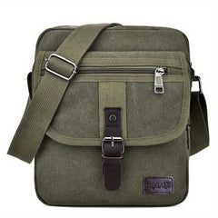Men's Canvas Crossbody Messenger Bag Thickened Material Large Capacity