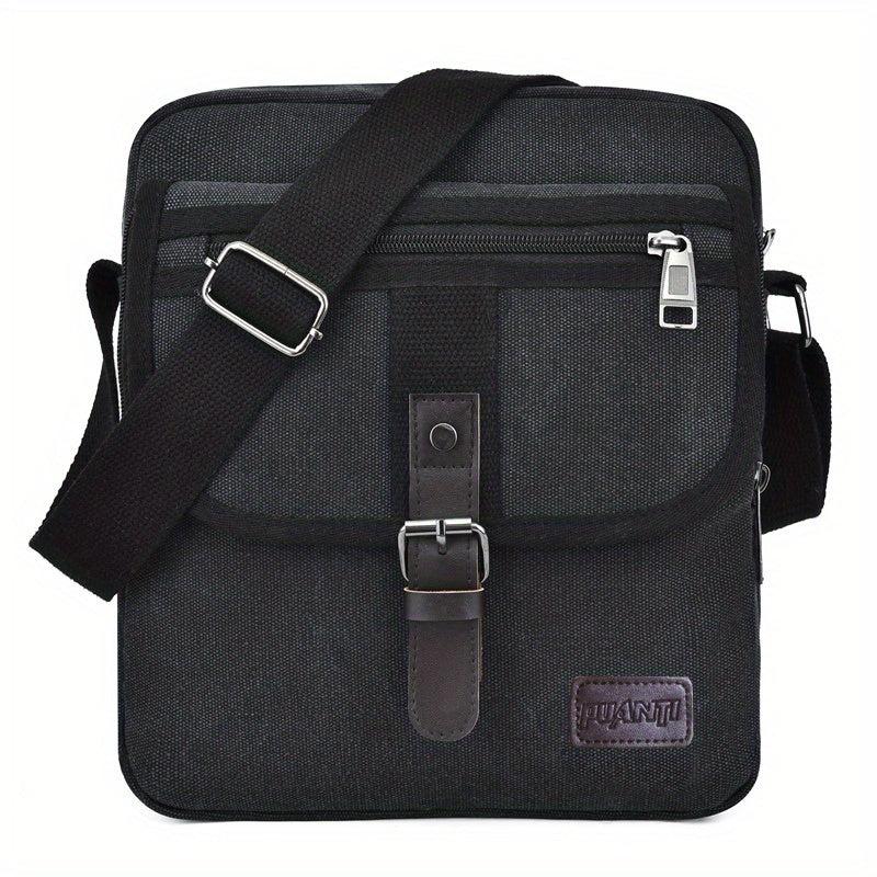Men's Canvas Crossbody Messenger Bag Thickened Material Large Capacity