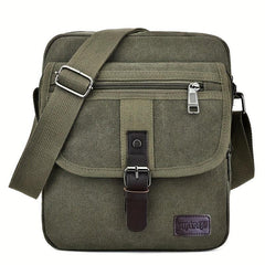 Men's Canvas Crossbody Messenger Bag Thickened Material Large Capacity
