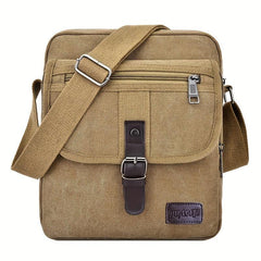 Men's Canvas Crossbody Messenger Bag Thickened Material Large Capacity