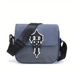 Men's Reflective Nylon Crossbody Bag for Outdoor Sports