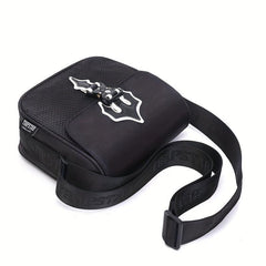 Men's Reflective Nylon Crossbody Bag for Outdoor Sports