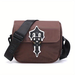 Men's Reflective Nylon Crossbody Bag for Outdoor Sports