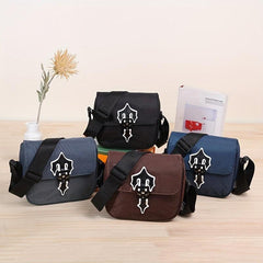 Men's Reflective Nylon Crossbody Bag for Outdoor Sports